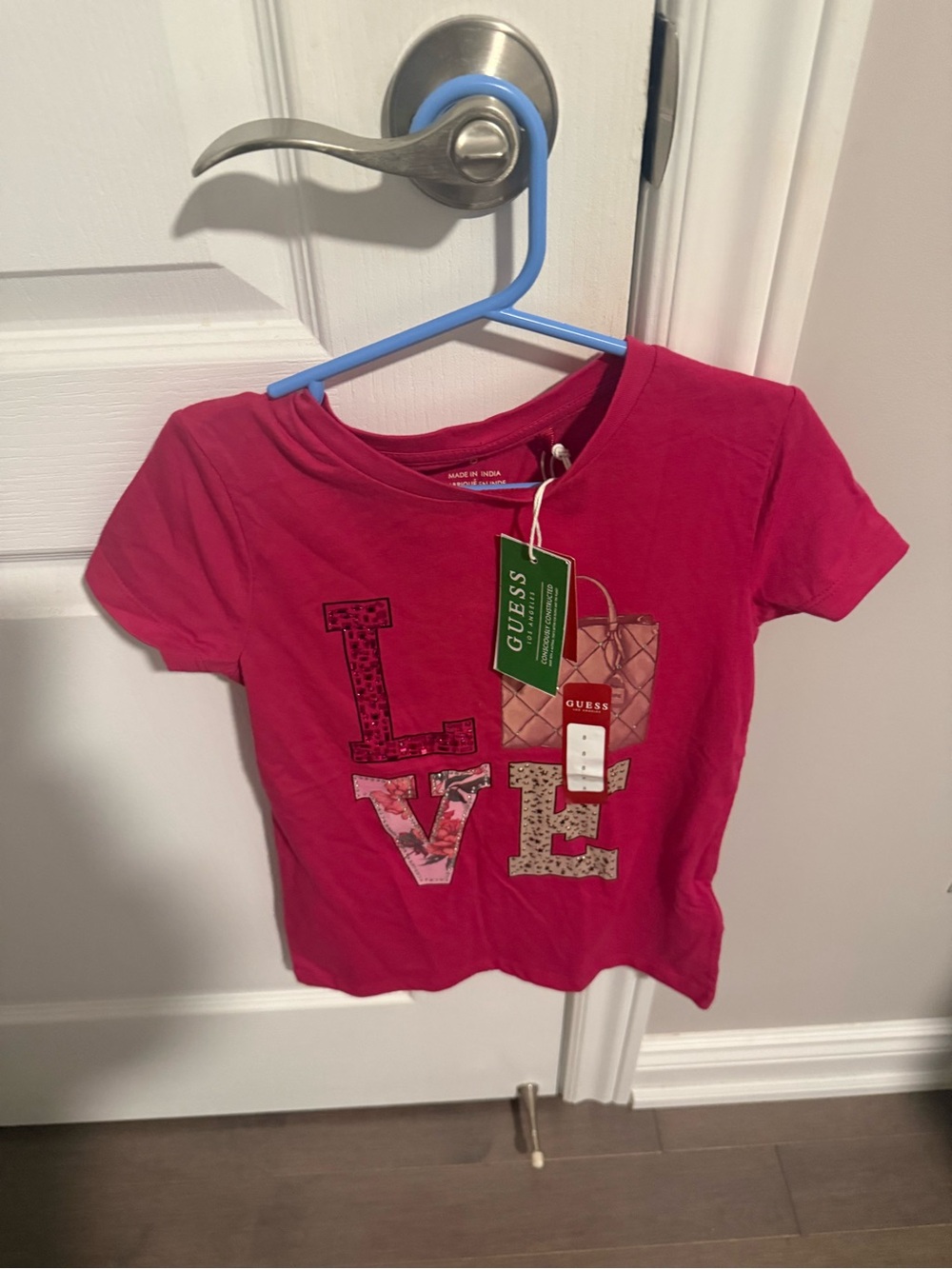 Guess Girls Size 8 Cotton Graphic Tee NWT